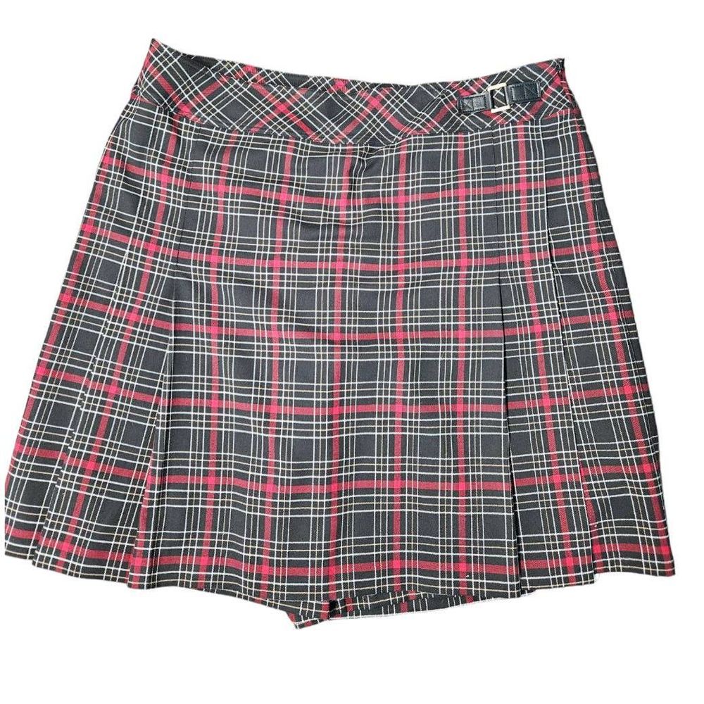 St. John Red Plaid Skort New With Tags size 16 Womens Skirt Golf